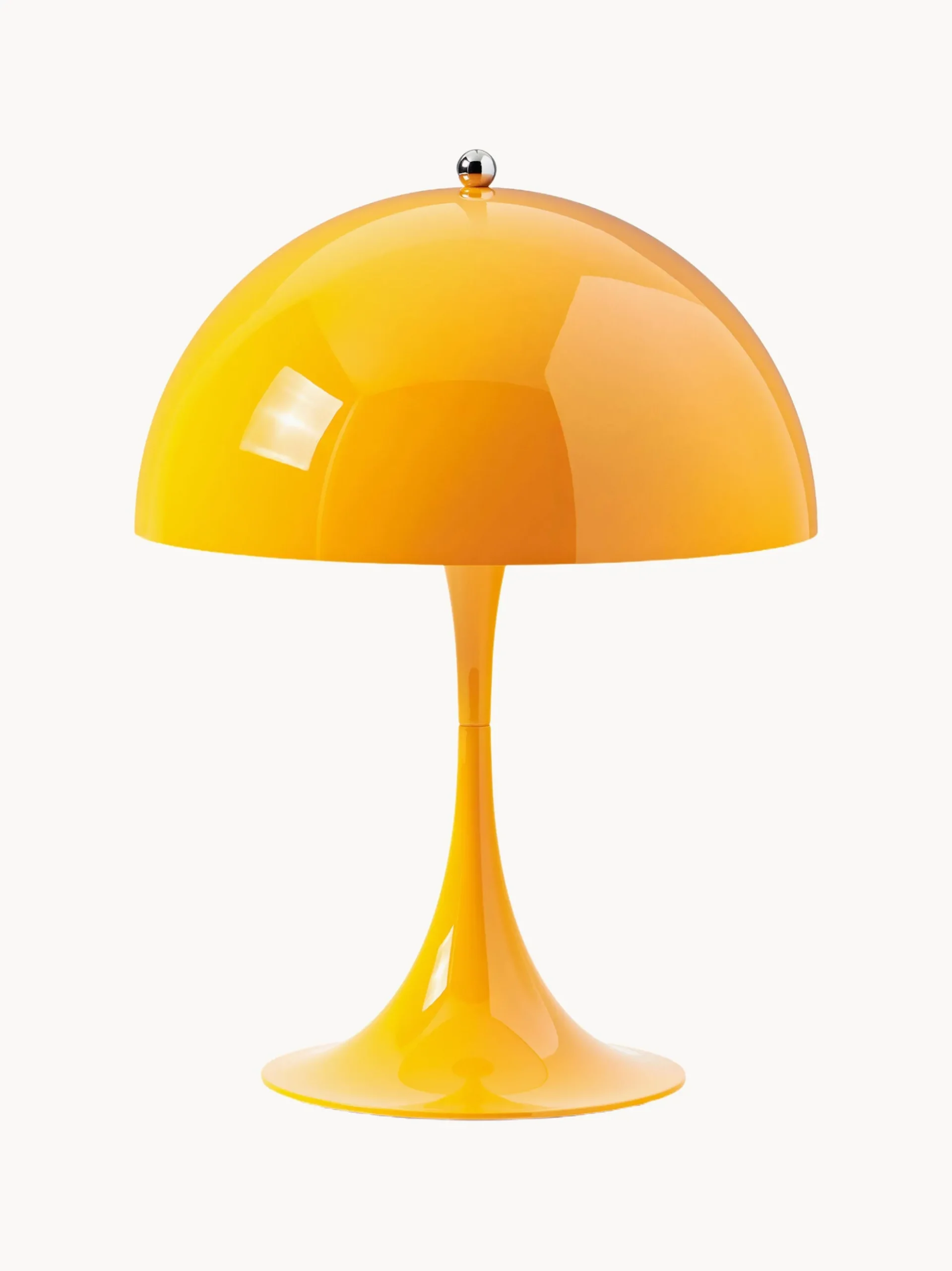 Lampada da tavolo portatile a LED con luce regolabile Panthella 250, Design Verner Panton