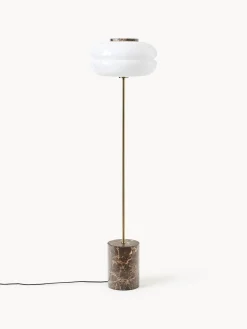 Lampada da terra con base in marmo Bun