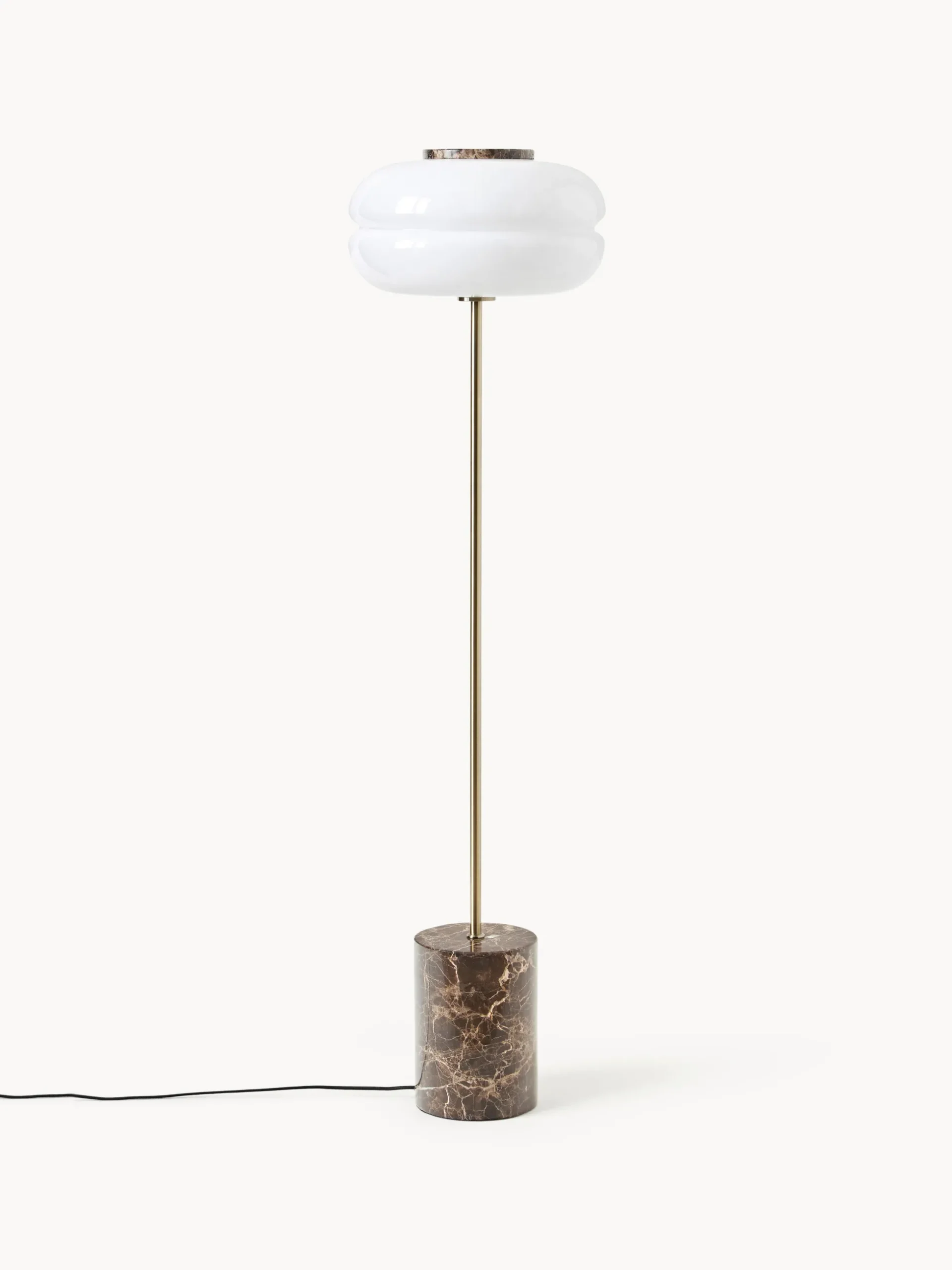 Lampada da terra con base in marmo Bun