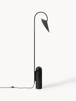 Lampada da terra con base in marmo Arum, orientabile