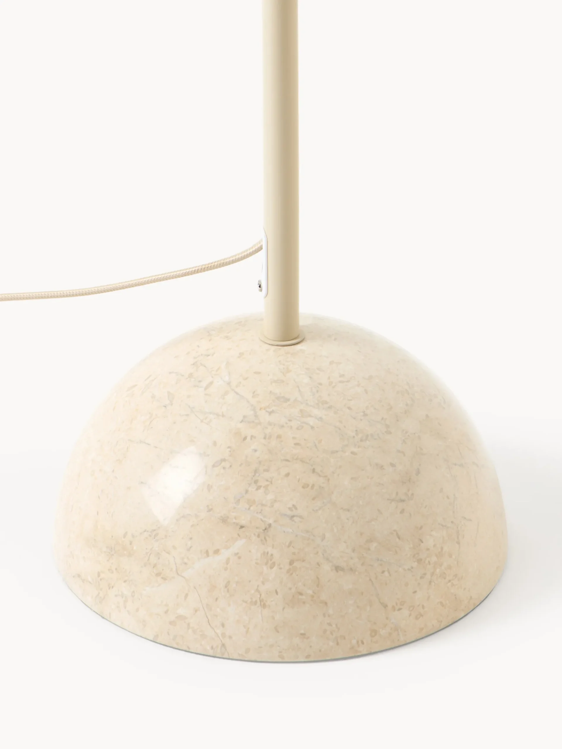 Lampada da terra con base in marmo Vica