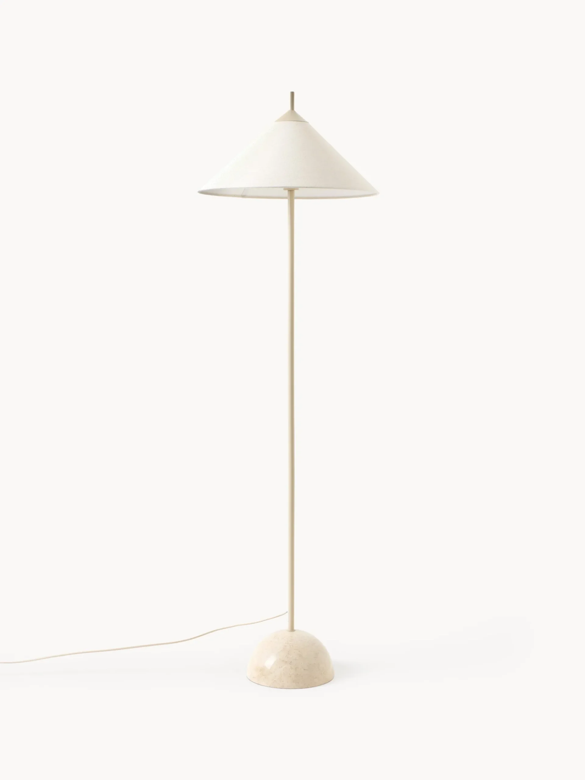Lampada da terra con base in marmo Vica
