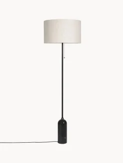 Lampada da terra con luce regolabile e base in marmo Gravity