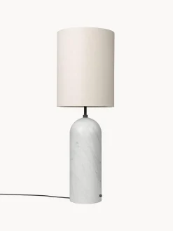 Lampada da terra con luce regolabile e base in marmo Gravity, alt. 130 cm