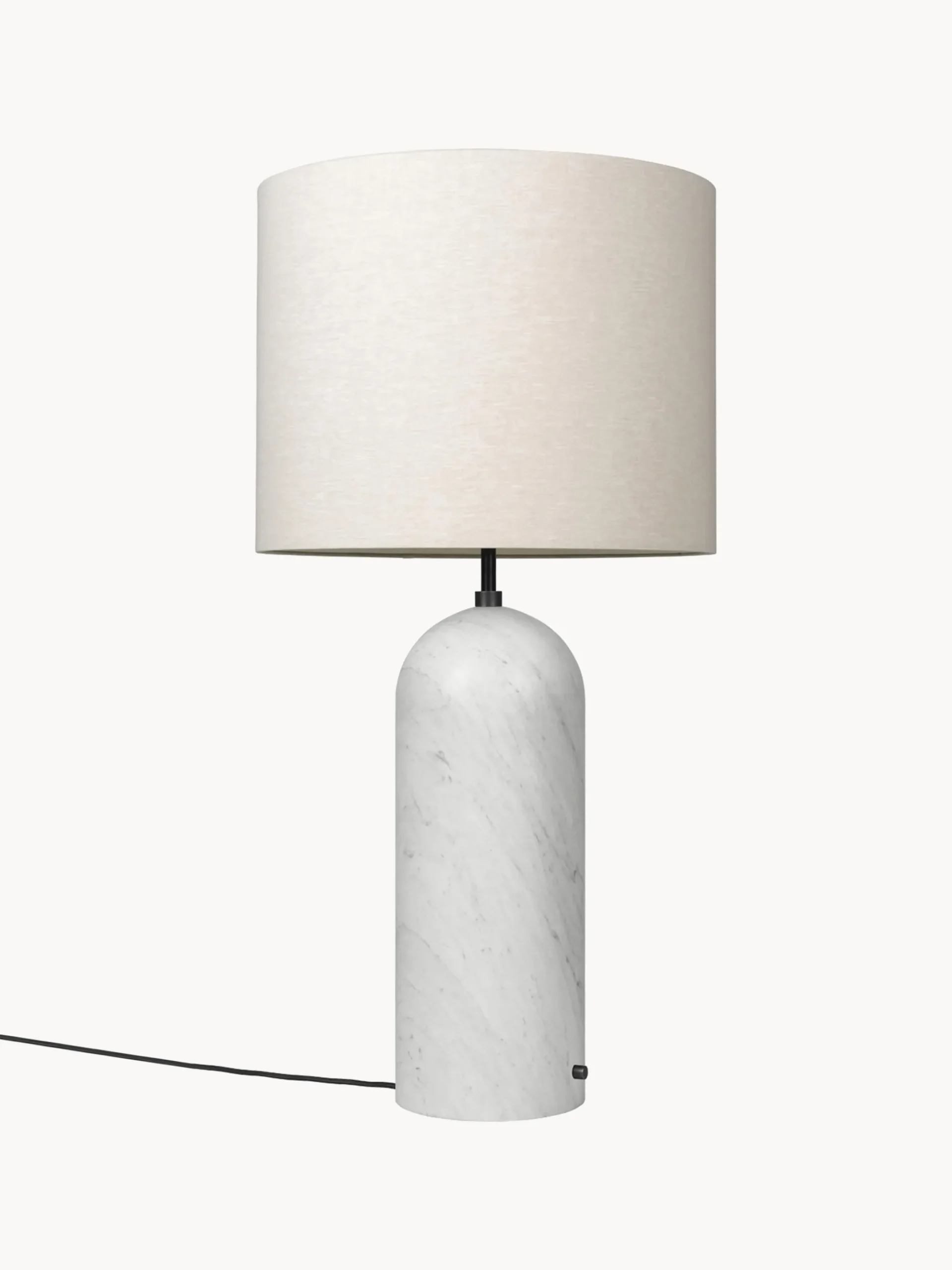 Lampada da terra con luce regolabile e base in marmo Gravity, alt. 120 cm