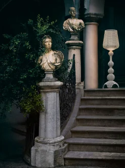 Lampada da terra da esterno a LED con luce regolabile Kabuki