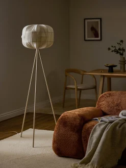 Lampada da terra in lino Aroa