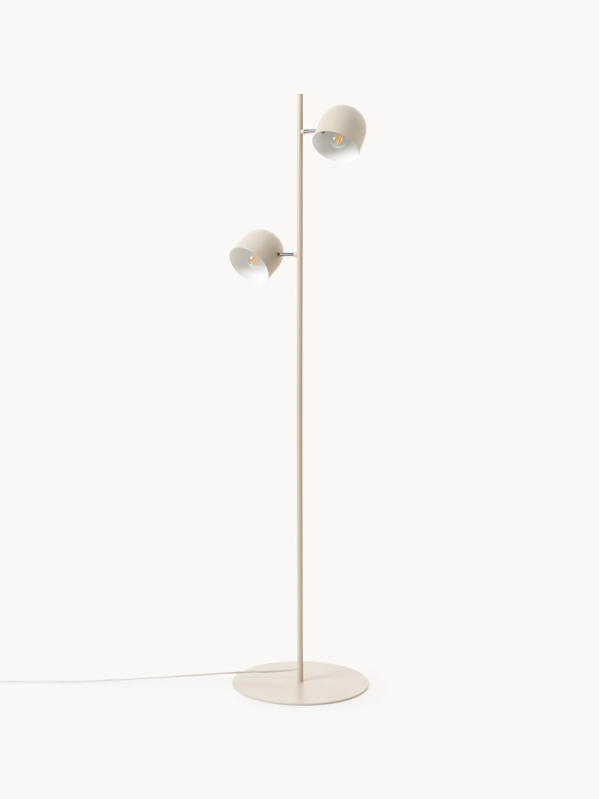 Lampada da terra in metallo Almo