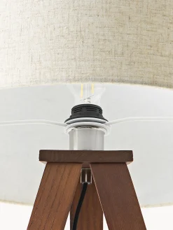 Lampada treppiede da terra scandi in legno massiccio Jake