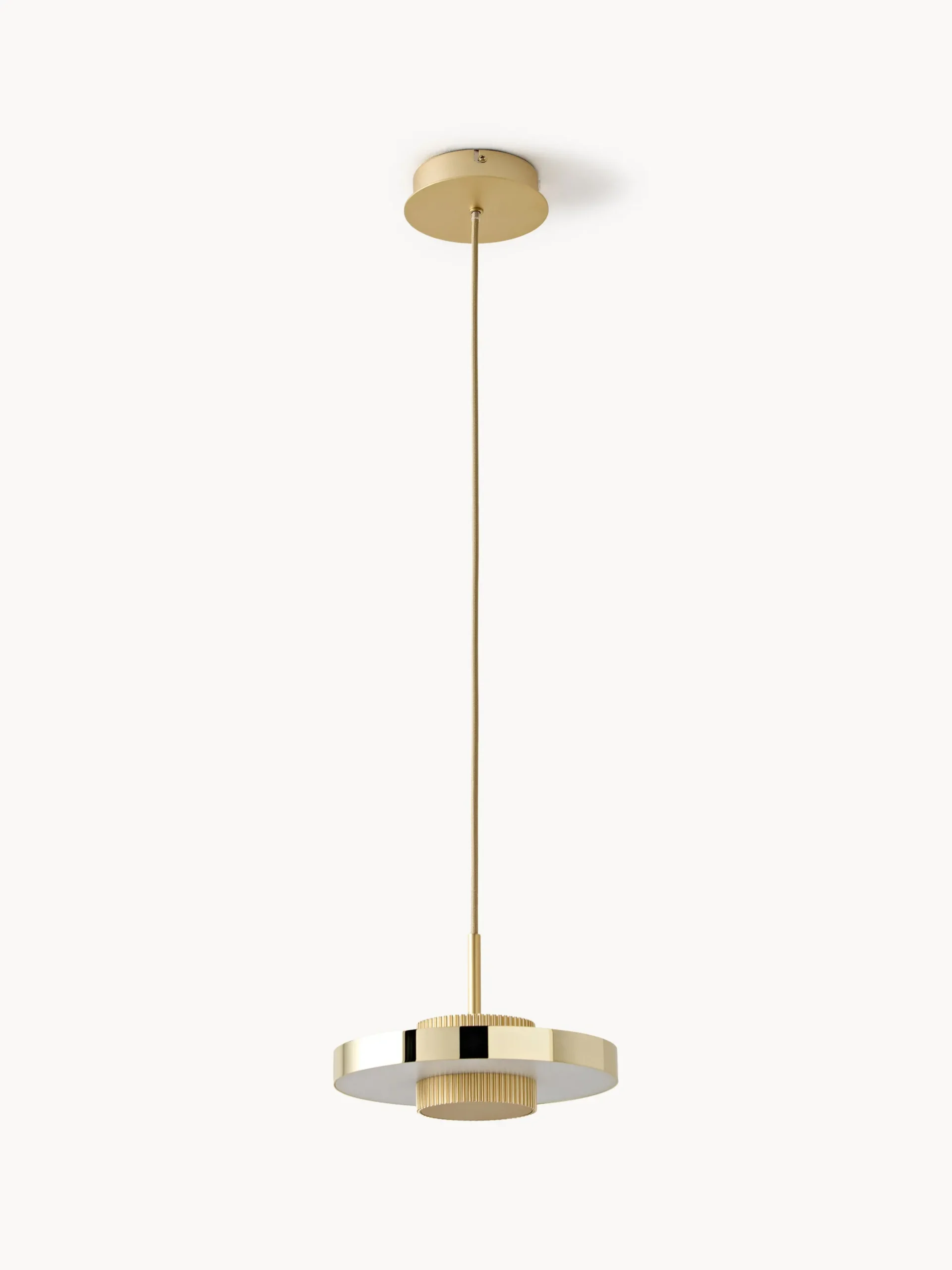 Lampada a sospensione a LED con base millerighe Elna