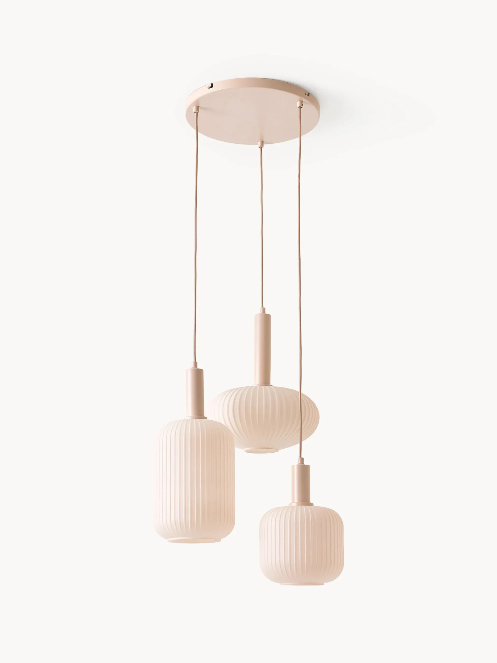 Lampada a sospensione cluster in vetro opale Candela