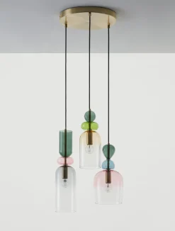 Lampada a sospensione cluster Murano