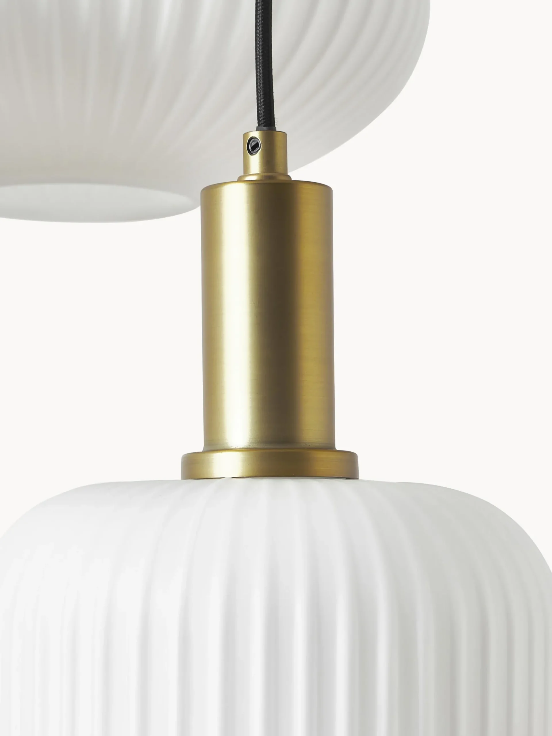 Lampada a sospensione cluster in vetro opalino Candela