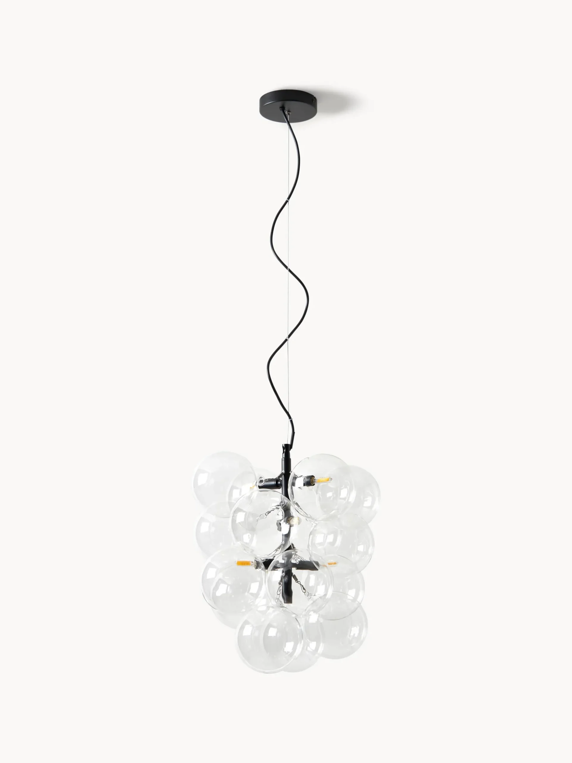 Lampada a sospensione di design in vetro Bubbles