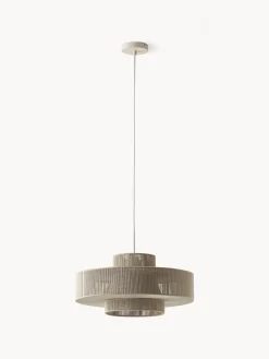 Lampada a sospensione grande in fili di lino Lace