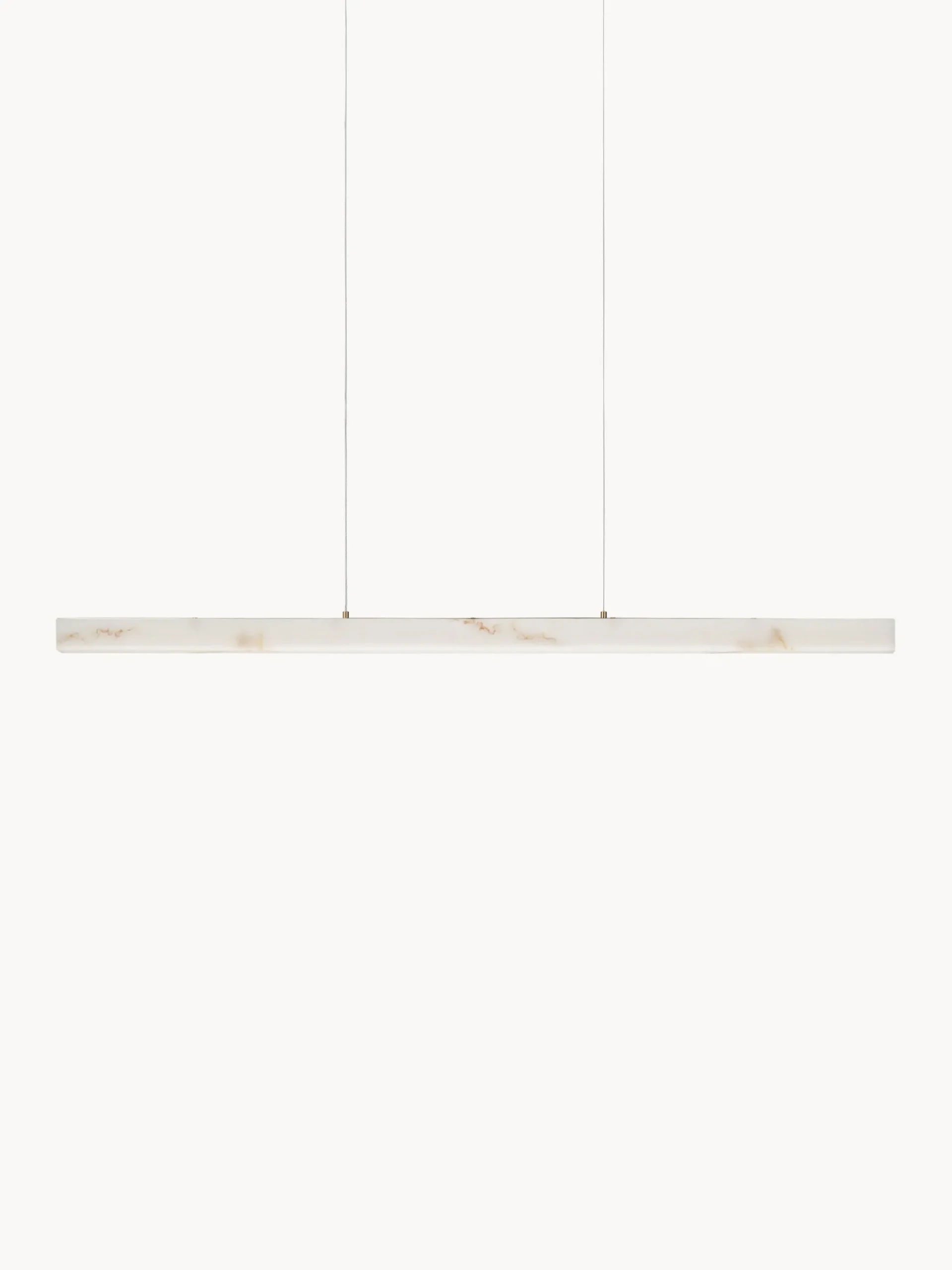 Lampada a sospensione grande a LED in alabastro Vaster, luce regolabile