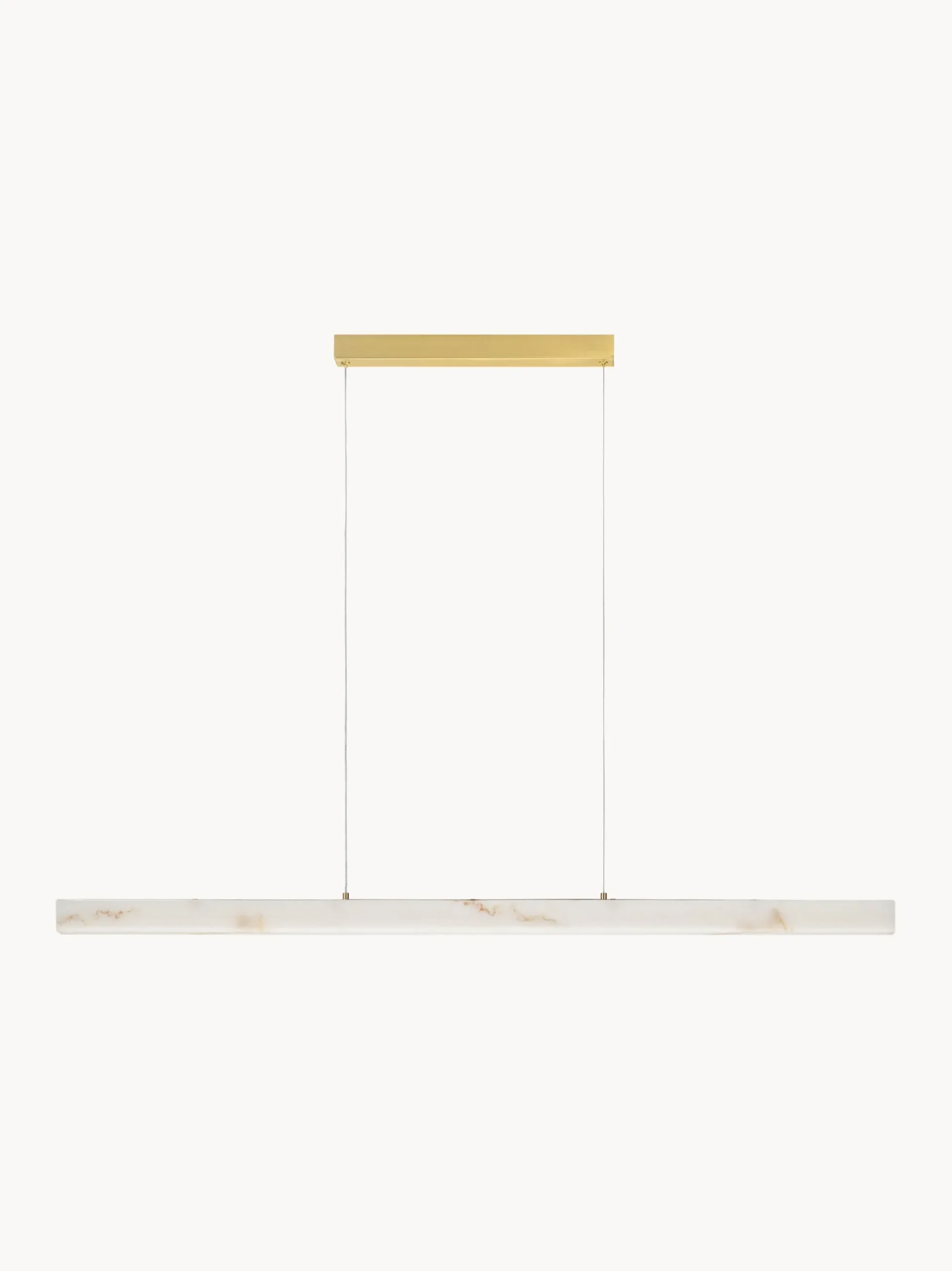 Lampada a sospensione grande a LED in alabastro Vaster, luce regolabile