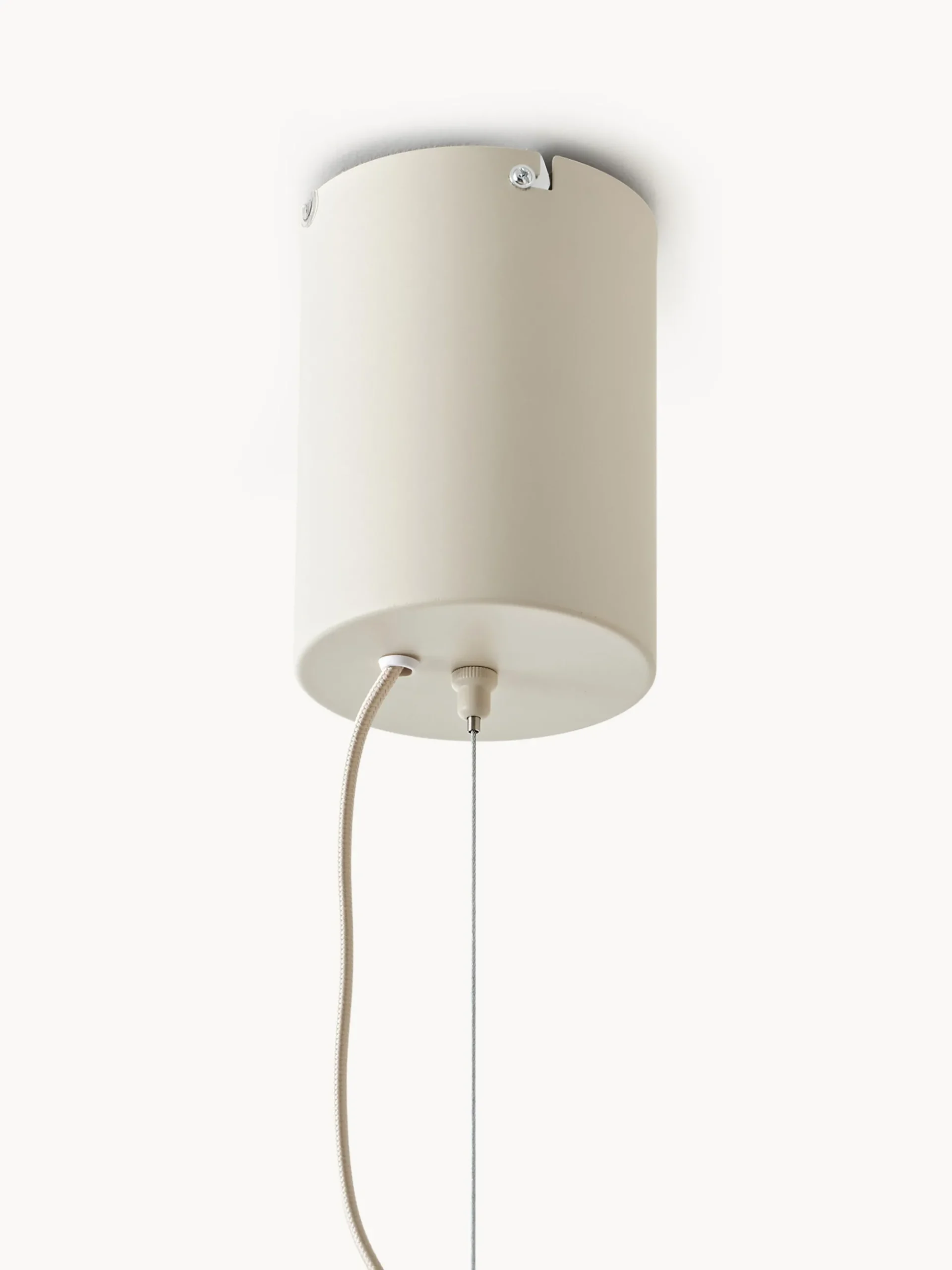 Lampada a sospensione grande in lino Lace