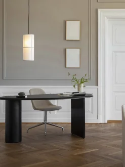 Lampada a sospensione in lino artigianale Hashira