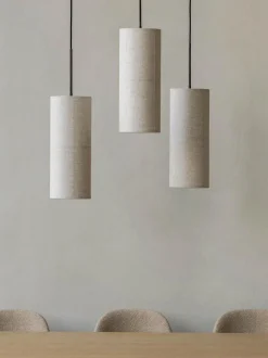 Lampada a sospensione in lino artigianale Hashira