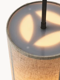 Lampada a sospensione in lino artigianale Hashira