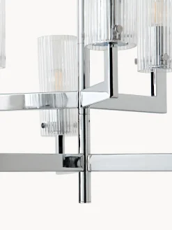Lampada a sospensione in vetro millerighe Emmi