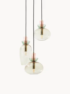 Lampada a sospensione in vetro colorato Nyra