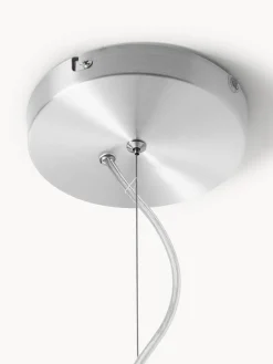Lampada a sospensione in vetro scanalato Emmi