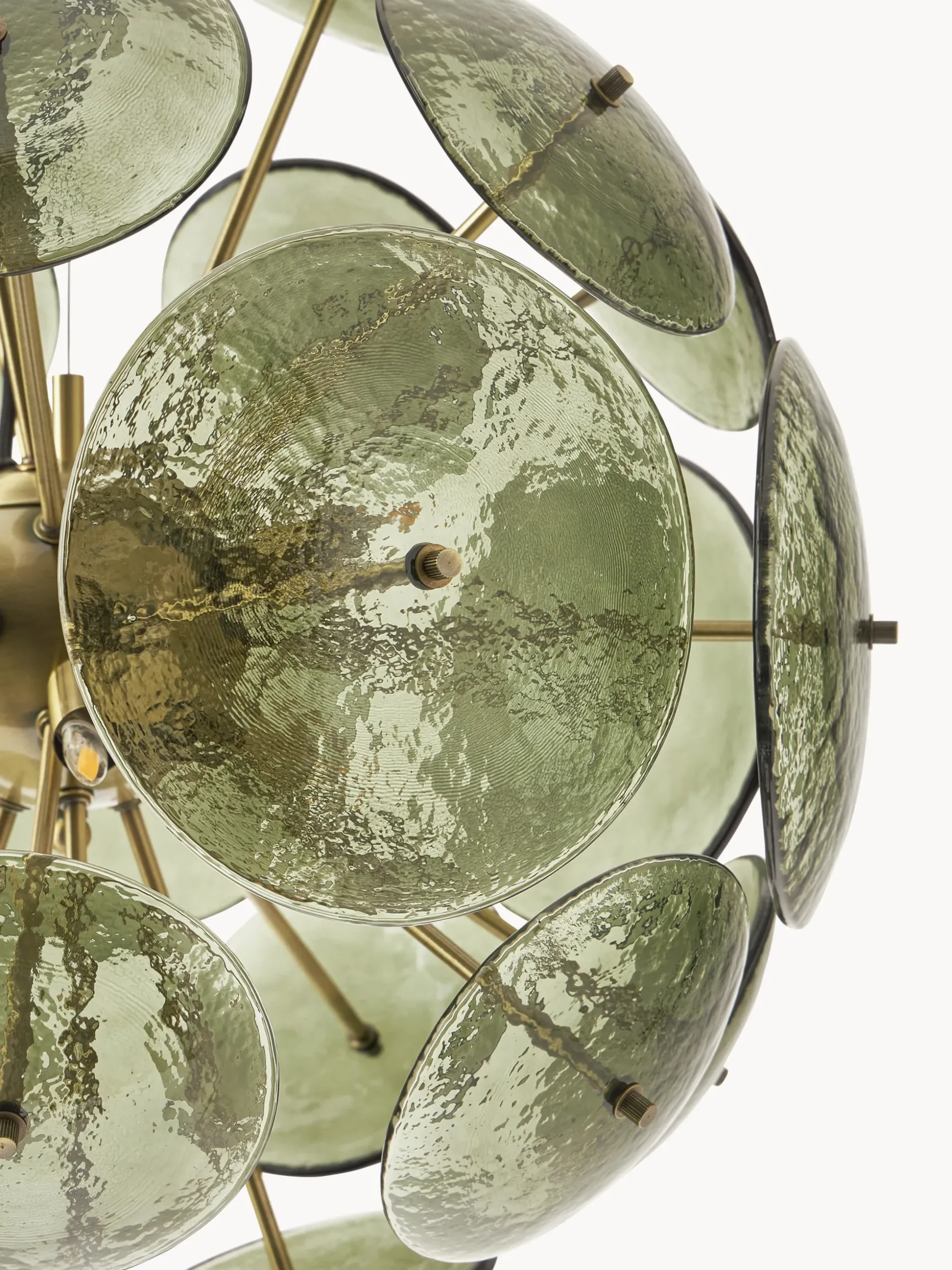 Lampada a sospensione in vetro Mireille
