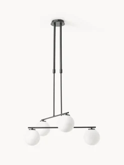 Lampada a sospensione in vetro opale Atlanta