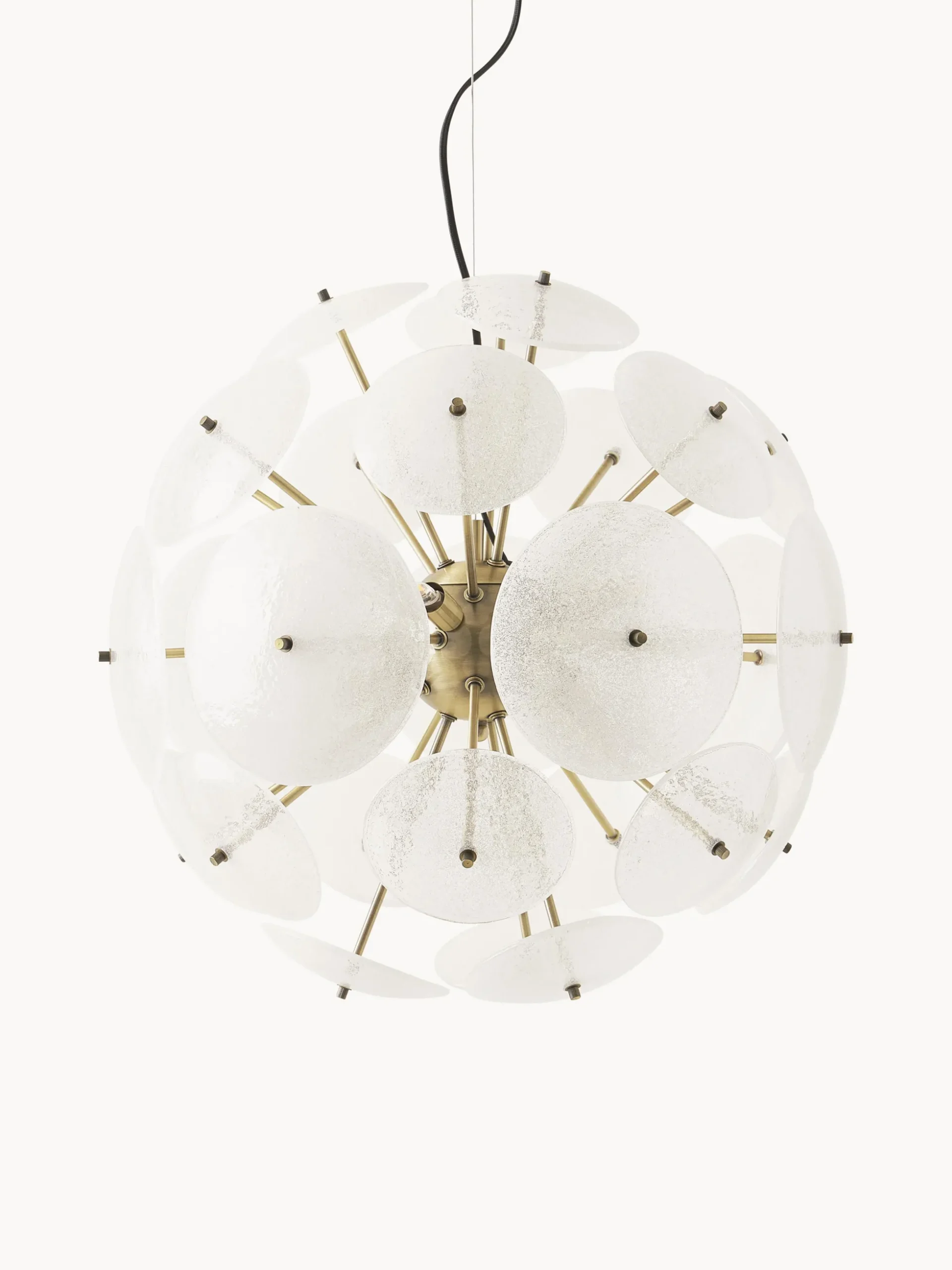 Lampada a sospensione in vetro Mireille