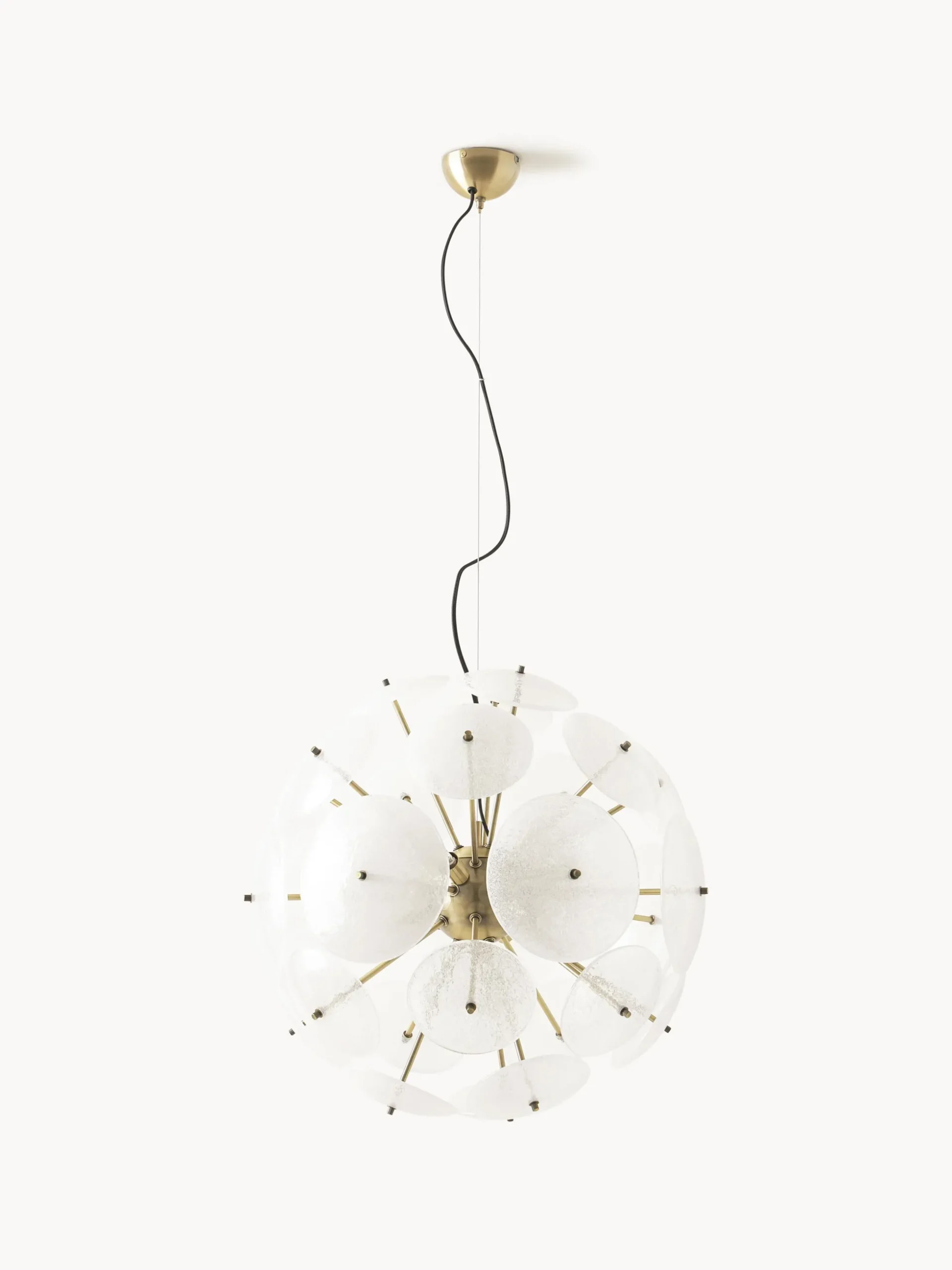 Lampada a sospensione in vetro Mireille