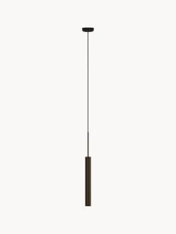 Lampada a sospensionepiccola con superficie rigata Tubulaire, alt. 48 cm
