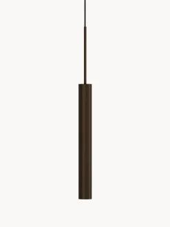 Lampada a sospensionepiccola con superficie rigata Tubulaire, alt. 48 cm