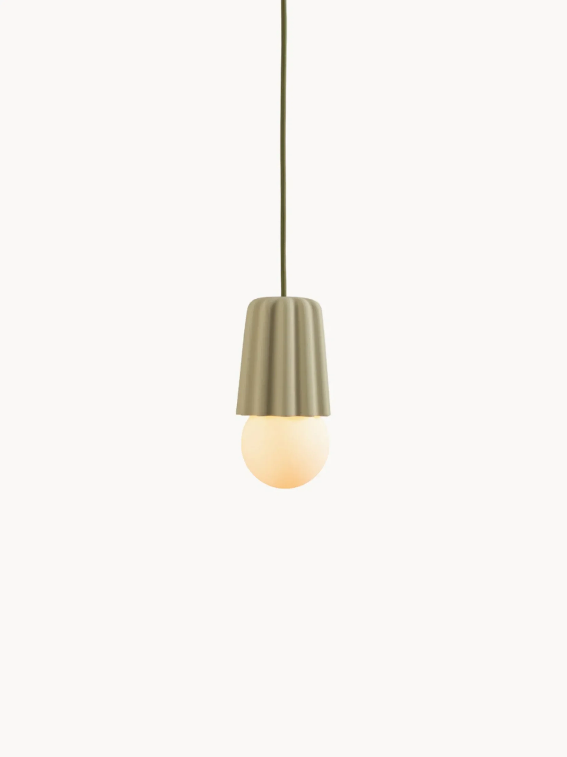 Lampada a sospensione piccola fatta a mano con luce regolabile STUCCO No. 1