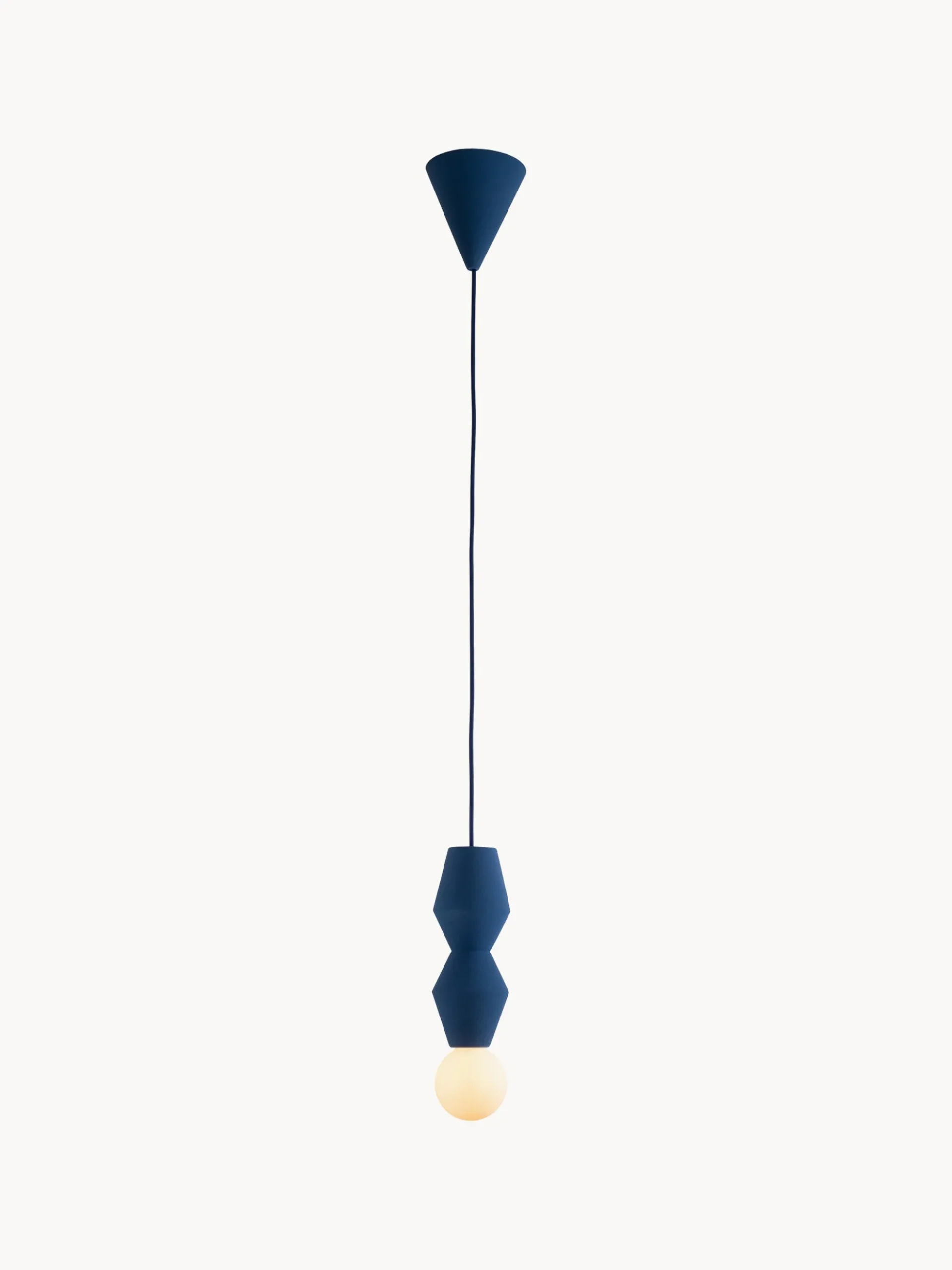 Lampada a sospensione piccola fatta a mano con luce regolabile STUCCO No. 2
