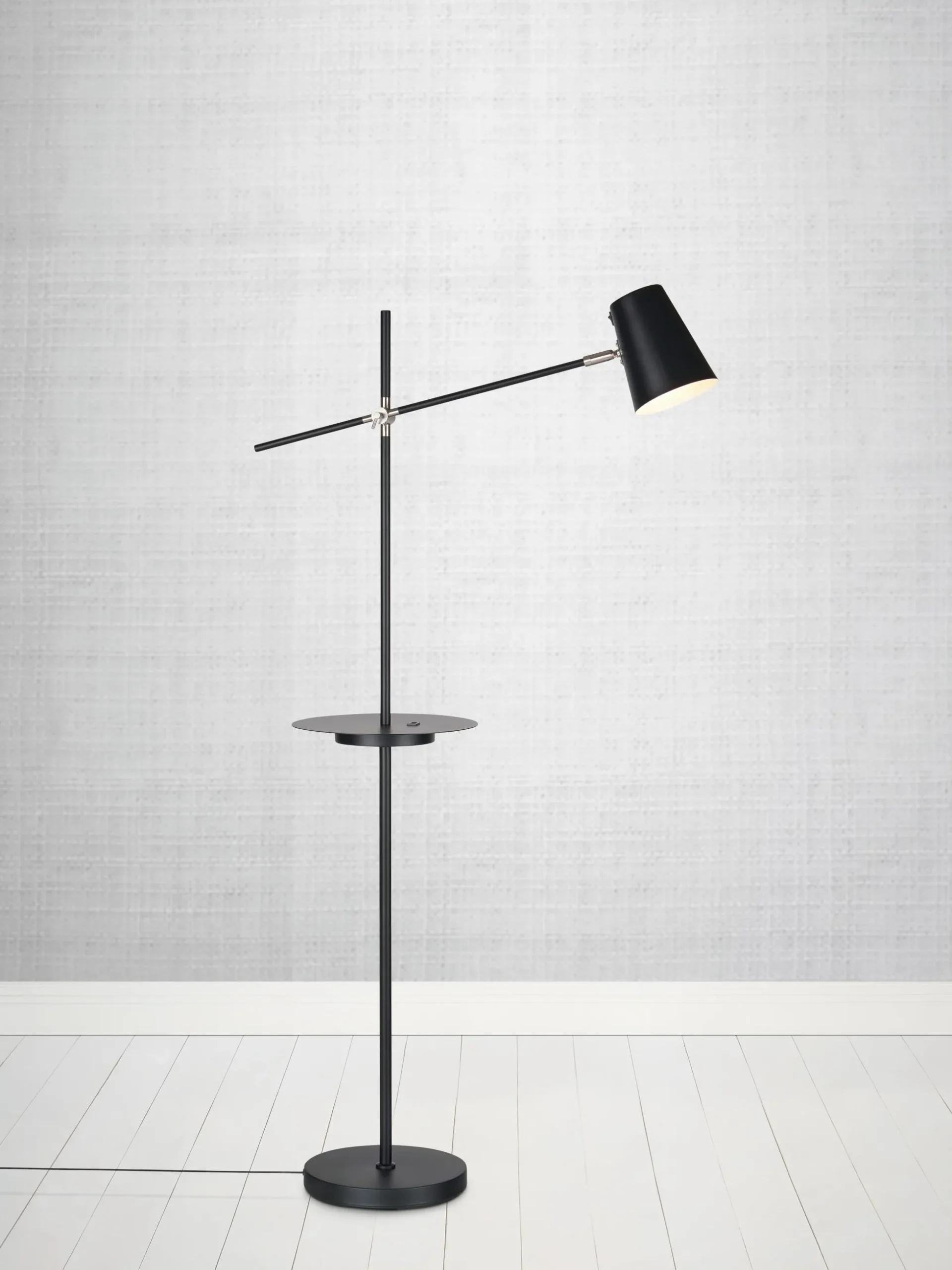 Lampada da lettura con mensola e connessione USB Linear