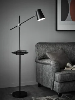 Lampada da lettura con mensola e connessione USB Linear