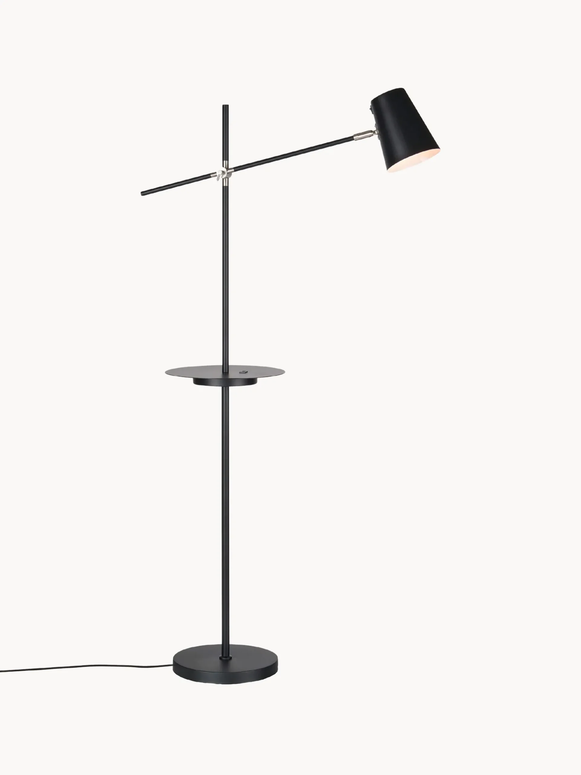 Lampada da lettura con mensola e connessione USB Linear