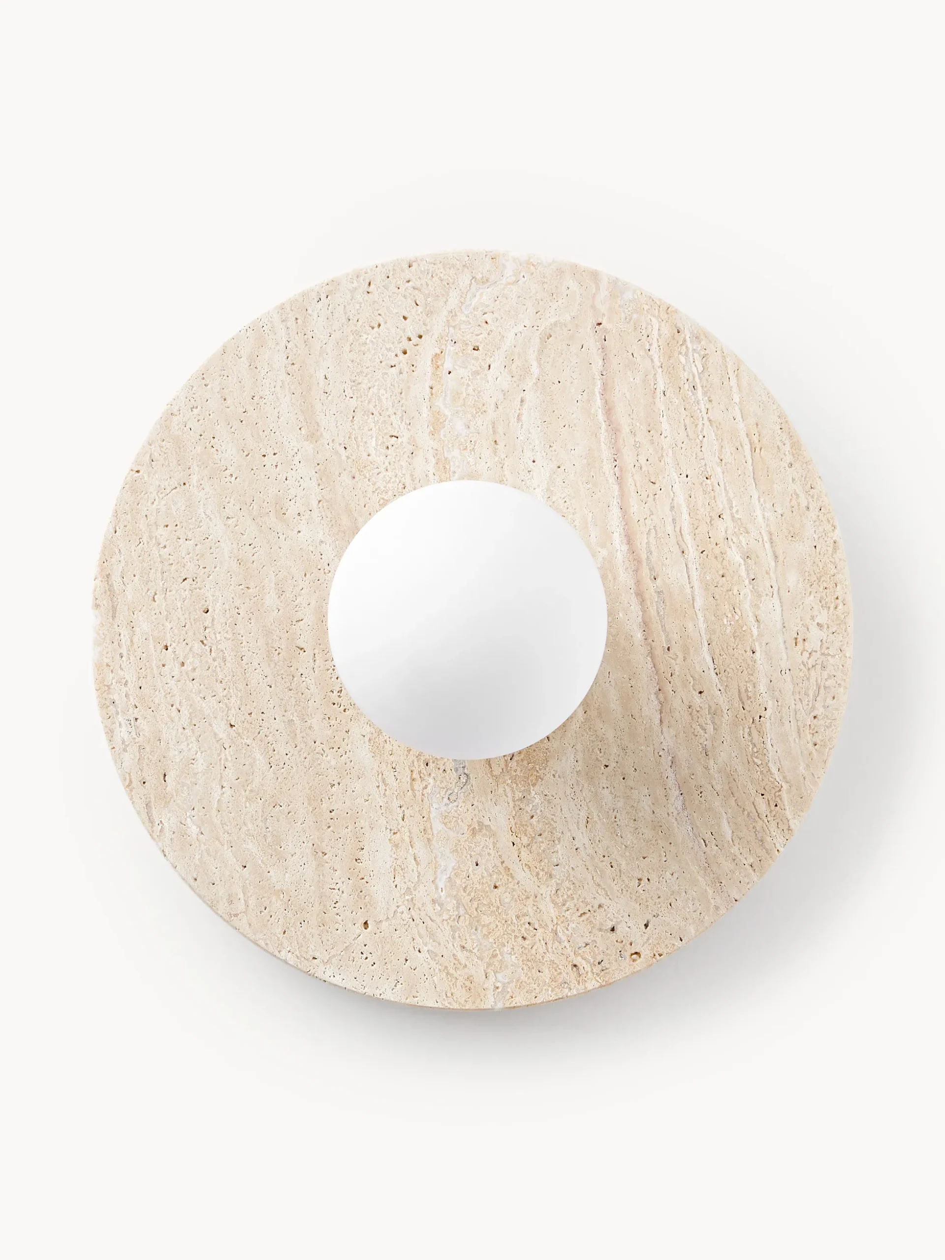 Lampada da parete e soffitto in travertino Cehlani