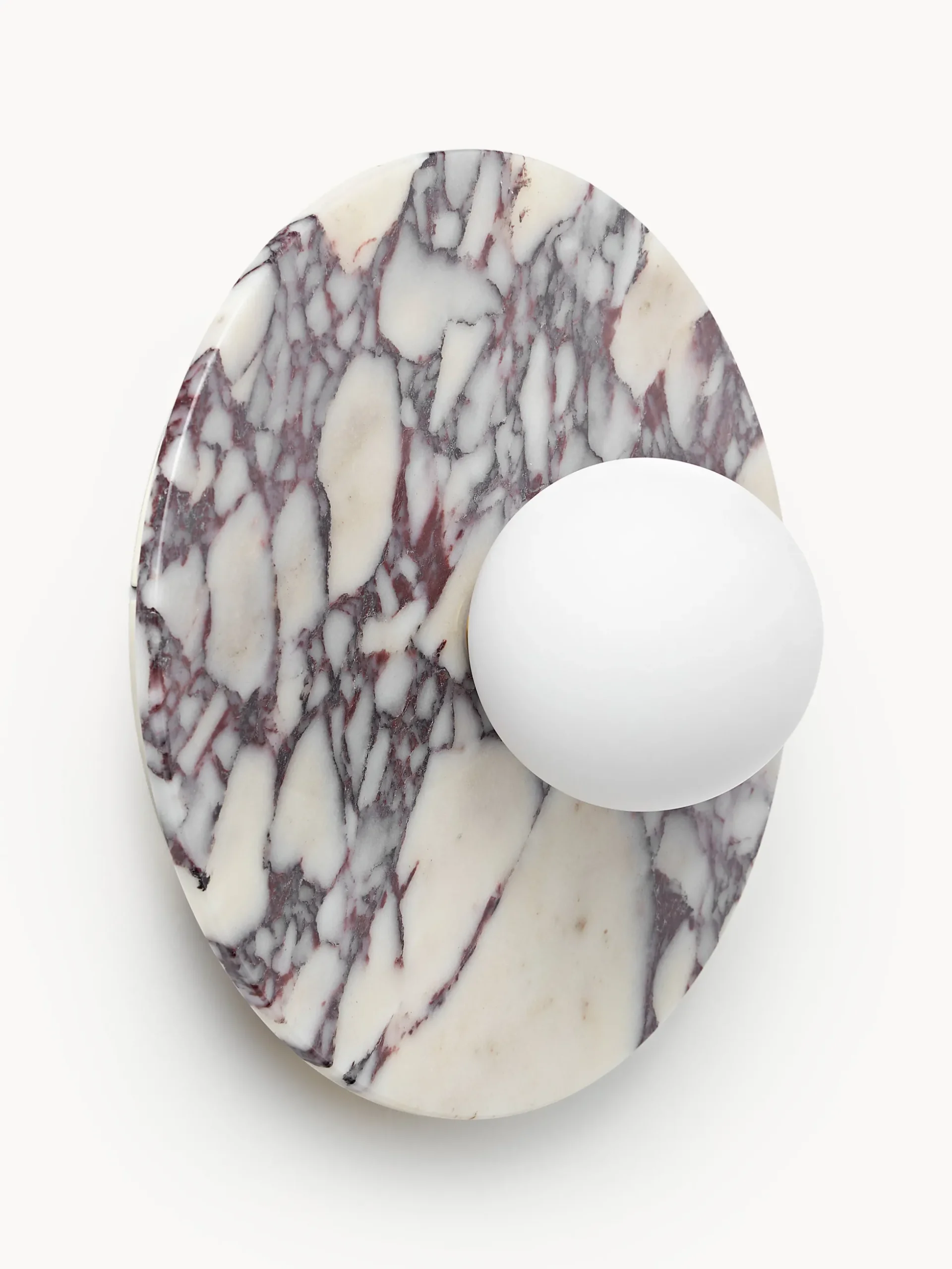 Lampada da parete e soffitto in marmo Calacatta viola Cehlani