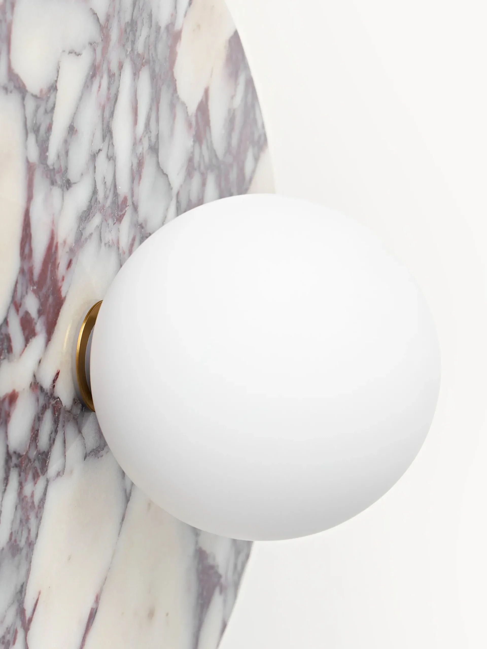 Lampada da parete e soffitto in marmo Calacatta viola Cehlani