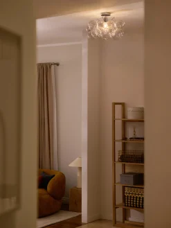 Lampada da soffitto a sfera in vetro Bubbles Chrome