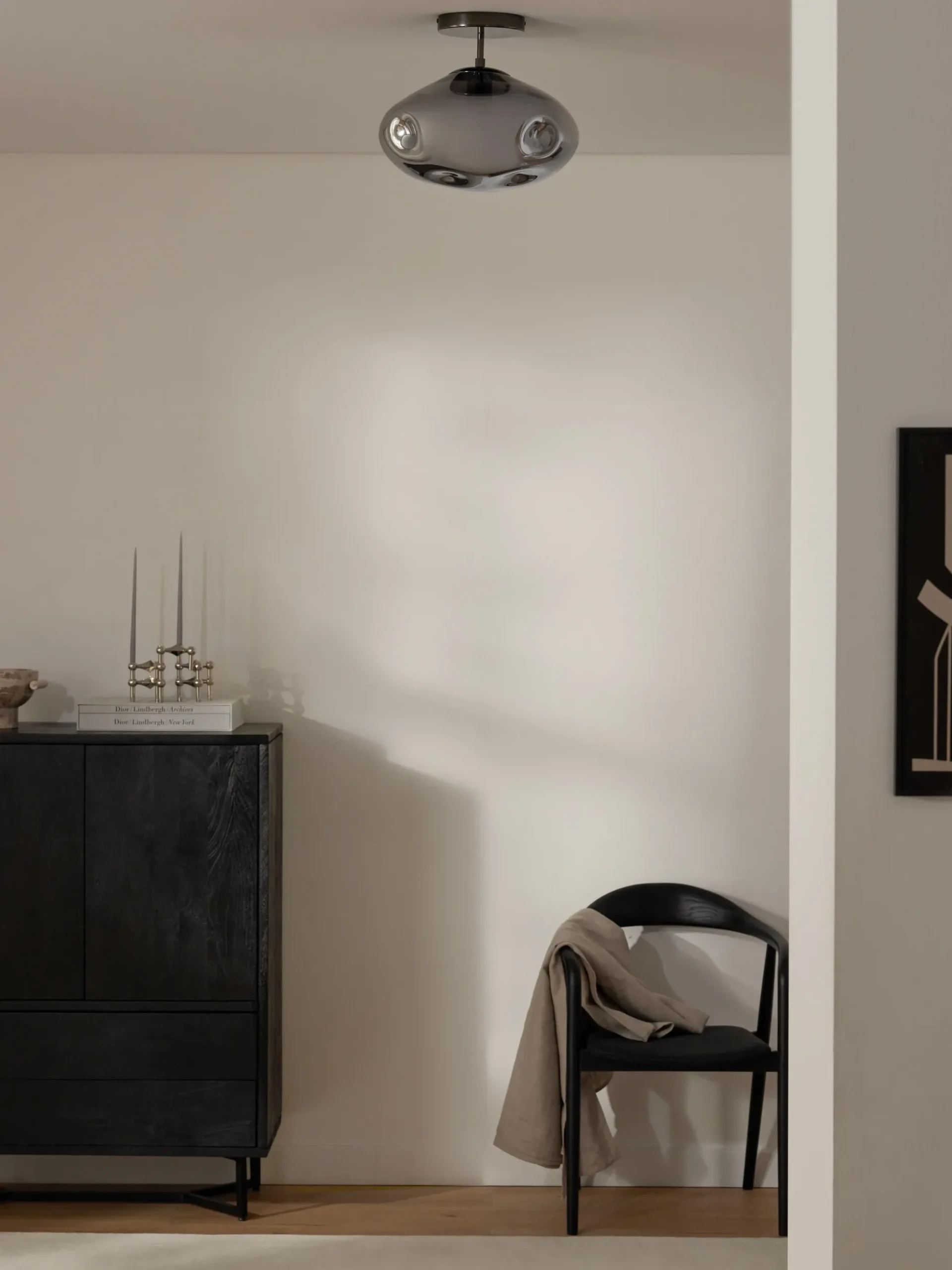 Lampada da soffitto in vetro specchiato Amora