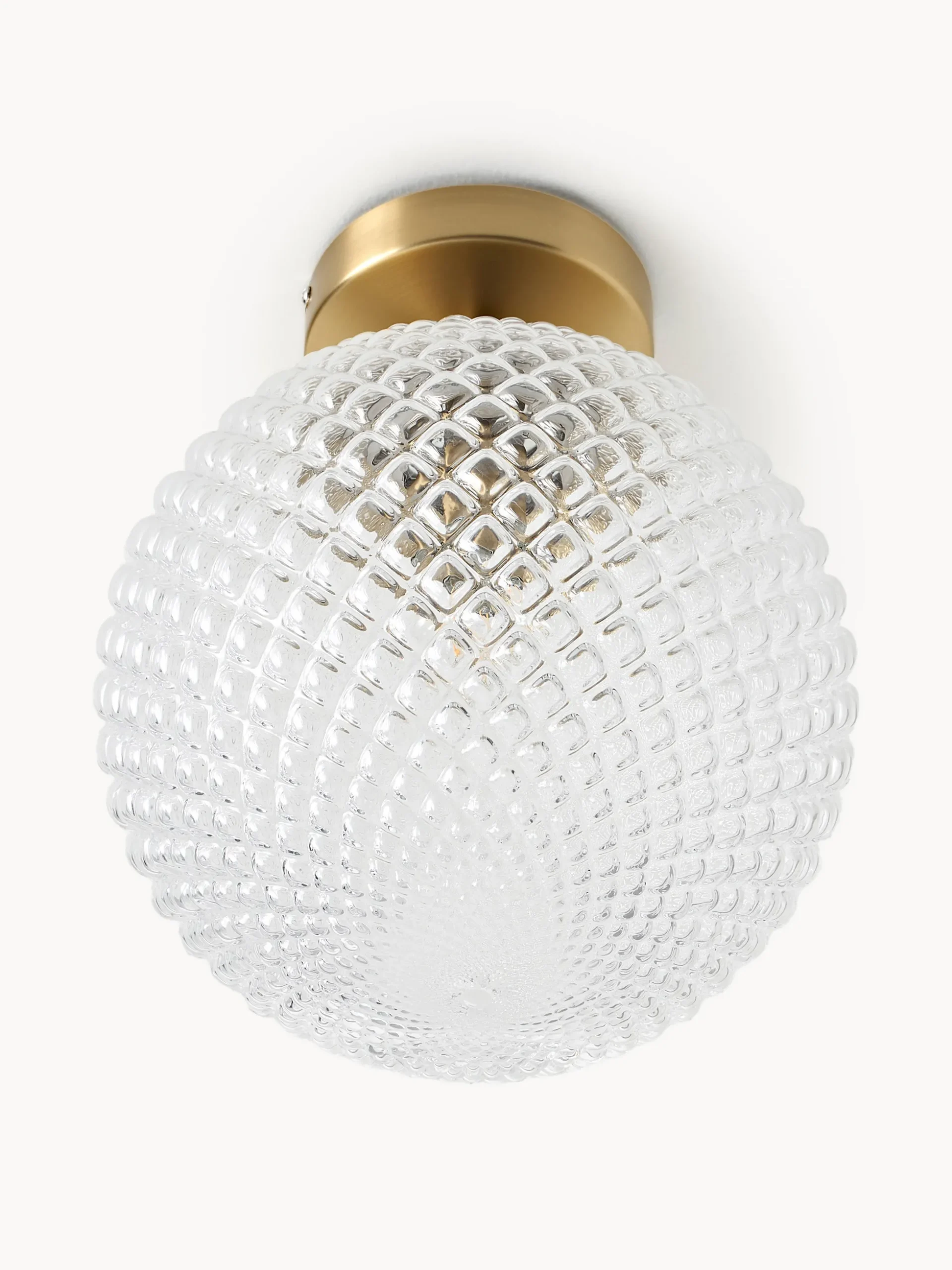 Lampada da soffitto piccola in vetro Lorna