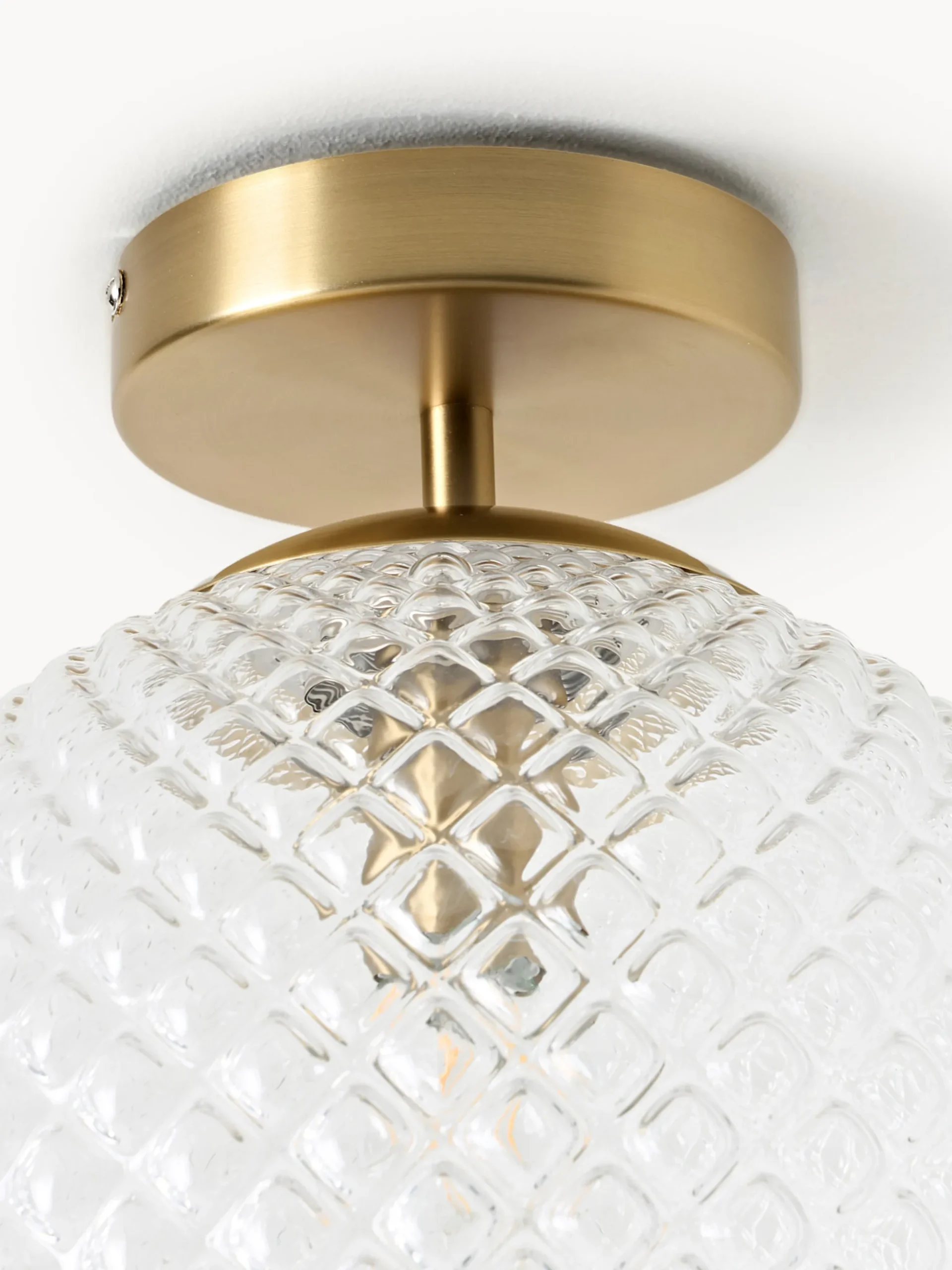 Lampada da soffitto piccola in vetro Lorna