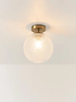 Lampada da soffitto piccola in vetro Lorna