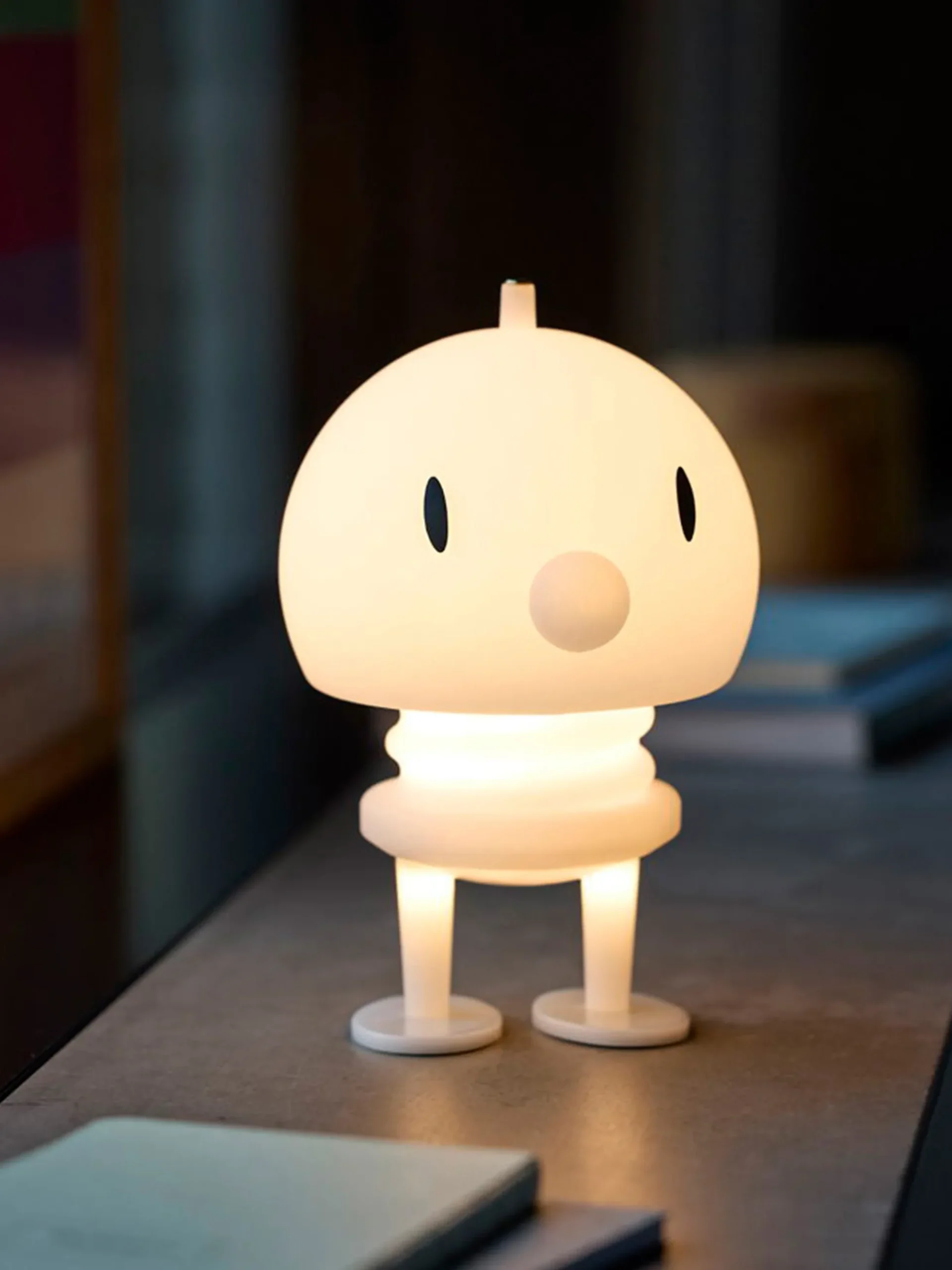 Lampada da tavolo a LED portatile Choco, con luce regolabile