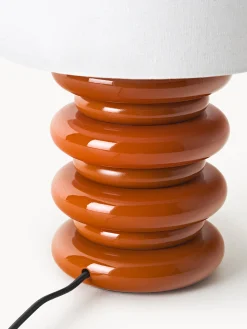 Lampada da tavolo con base in legno Nicolas