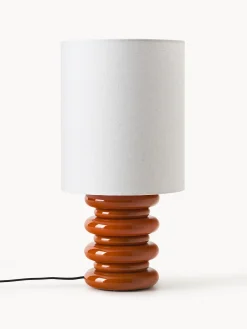 Lampada da tavolo con base in legno Nicolas